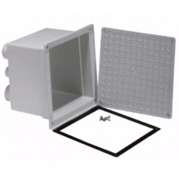 Pozzetto con coperchio per cavi elettrici PP con guarnizioni e viti 250×250 mm