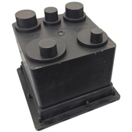Pozzetto con coperchio per cavi elettrici PP con guarnizioni e viti 250×250 mm