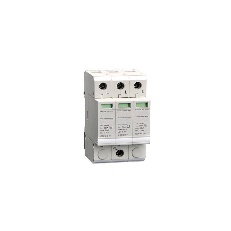 Scaricatore di sovratensione trifase 3P max 10KA