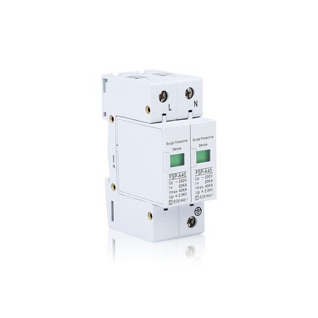 Scaricatore di sovratensione monofase 2 posti DIN max 10KA