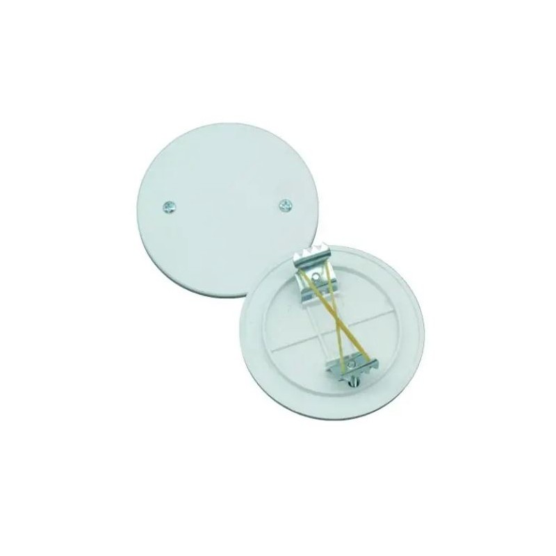 Coperchio con graffe per cassetta da incasso tonda Ø 65 mm