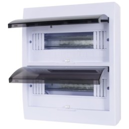 Centralino da parete 24 moduli con porta trasparente
