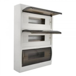 Centralino da parete 45 moduli con porta trasparente