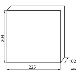 Quadro elettrico di distribuzione da parete serie KDB IP30 8 moduli Kanlux