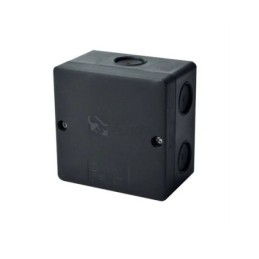 Scatola di derivazione da parete IP66 nera 81x81mm