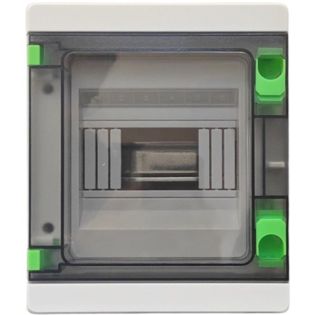 Centralino elettrico IP65 da parete 6 moduli DIN