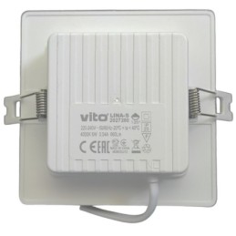 Pannello LED quadrato da incasso 110*110mm 6W 6000K luce fredda