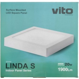 Pannello LED da parete quadrato 210x210 20W 1900Lm luce naturale