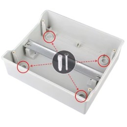 Centralino elettrico IP65 da parete 9 moduli DIN