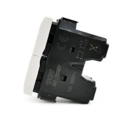 Doppio Pulsante 10A-250V bianco compatibile con serie Living International