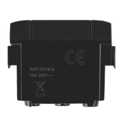 Presa bivalente 10A-16A 250V 2P+T nero compatibile con serie Living International