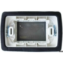 Placca idrobox IP55 3P bianca compatibile con Living International
