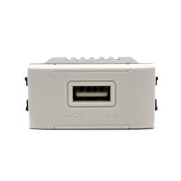 Alimentatore presa USB 5V 2A bianco compatibile Living International