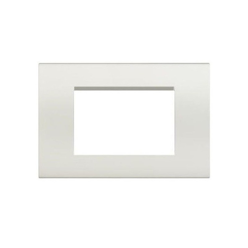 Placca 3 Posti bianca compatibile Living International