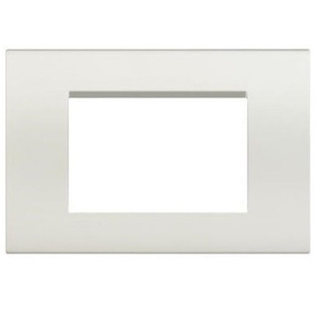 Placca 3 Posti bianca compatibile Living International