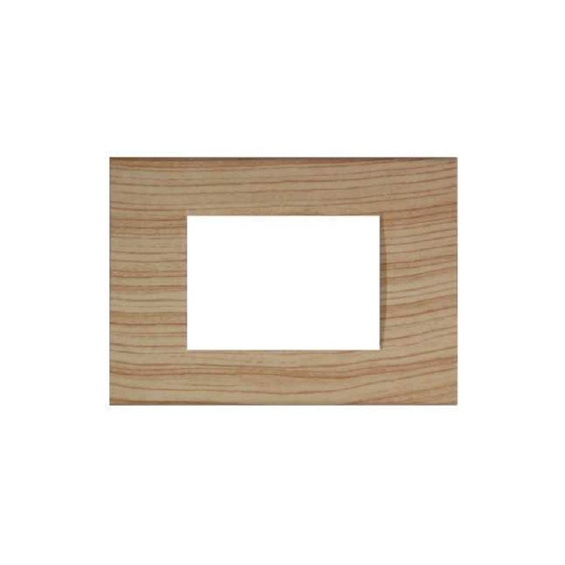 Placca 3 posti abete compatibile Living International