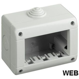 Box 3 moduli bianco 10x8cm compatibile Living International