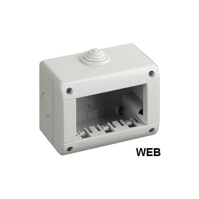 Box 3 moduli bianco 10x8cm compatibile Living International