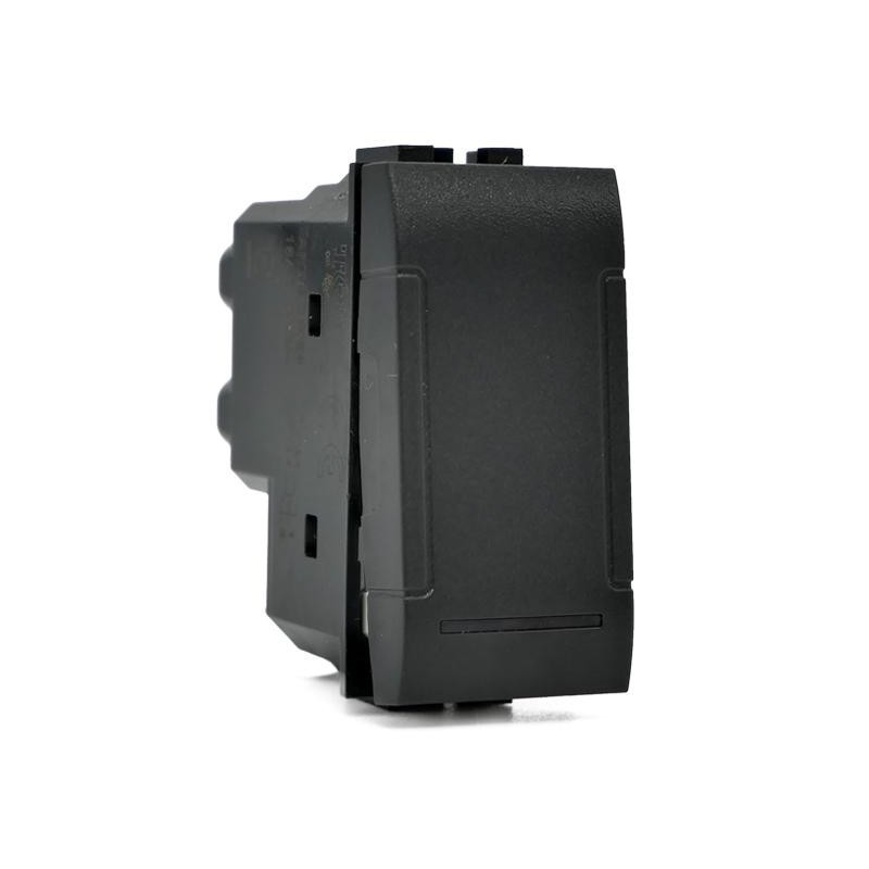 Invertitore unipolare 16A-250V nero compatibile Living International