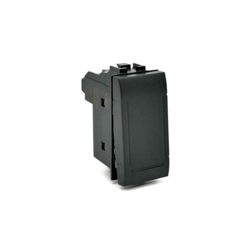 Deviatore unipolare 16A-250V nero compatibile Living International
