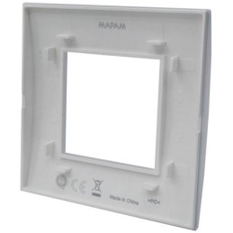 Placca 2 posti bianca Soft Touch compatibile Living International