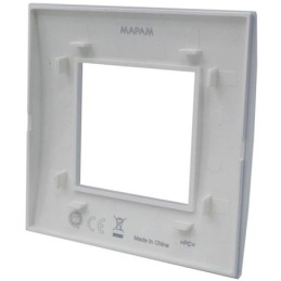 Placca 2 posti testa di moro Soft Touch compatibile Living International
