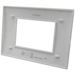 Placca 3 posti testa di moro Soft Touch compatibile Living International