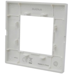 Placca 2 posti argento Soft Touch compatibile Vimar Plana