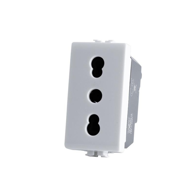Presa Bivalente Bianca 16A 250V Compatibile Matix