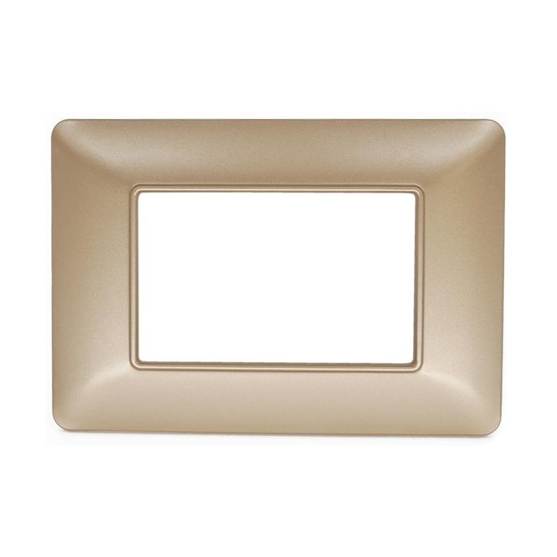 Placca in tecnopolimero 3P oro compatibile Matix