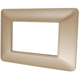 Placca in tecnopolimero 3P oro compatibile Matix