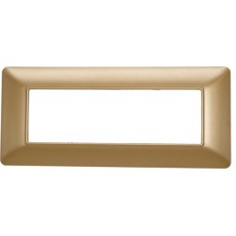 Placca in tecnopolimero 6P oro compatibile Matix