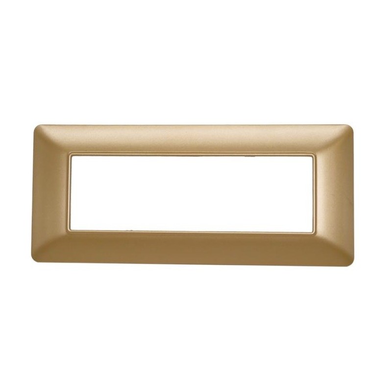 Placca in tecnopolimero 6P oro compatibile Matix