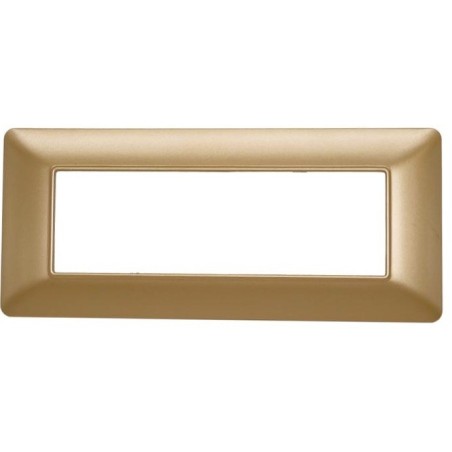 Placca in tecnopolimero 6P oro compatibile Matix
