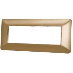 Placca in tecnopolimero 6P oro compatibile Matix