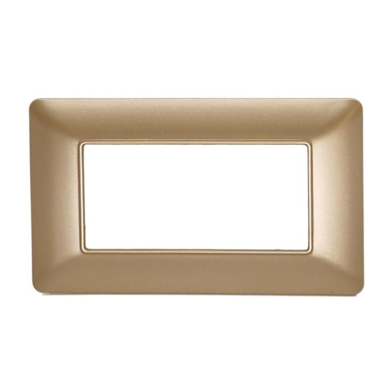 Placca in tecnopolimero 4P oro compatibile Matix