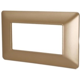 Placca in tecnopolimero 4P oro compatibile Matix