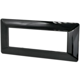Placca 7 posti nero lucido compatibile Matix