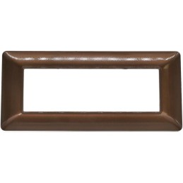 Placca 7 posti in tecnopolimero color bronzo compatibile Matix