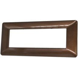 Placca 7 posti in tecnopolimero color bronzo compatibile Matix