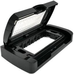Placca idrobox IP55  4P nera compatibile Matix
