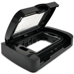 Placca idrobox IP55 3P nera compatibile Matix