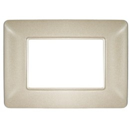 Placca in tecnopolimero 3P color sabbia compatibile Matix