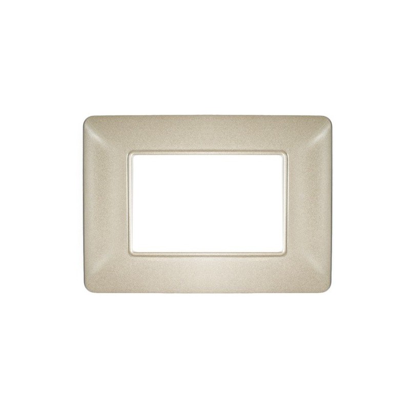 Placca in tecnopolimero 3P color sabbia compatibile Matix