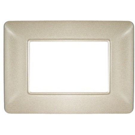 Placca in tecnopolimero 3P color sabbia compatibile Matix