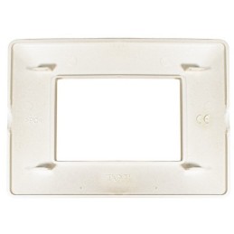 Placca in tecnopolimero 3P color sabbia compatibile Matix