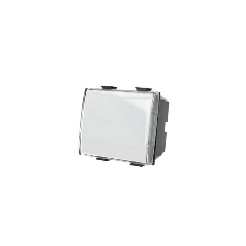 Pulsante campanello chiaro 10A 250V compatibile Bticino Matix