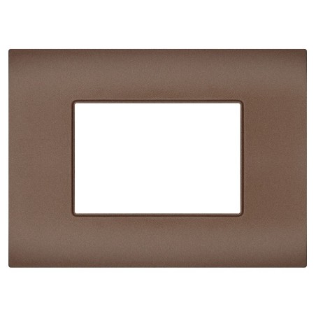 Placca 3 posti bronzo compatibile Vimar Arké