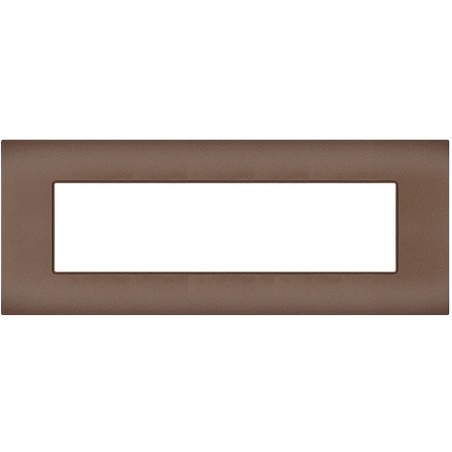 Placca 7 posti bronzo compatibile Vimar Arké