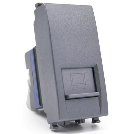 Connettore di rete RJ45 CAT6 grigio compatibile Vimar Arké